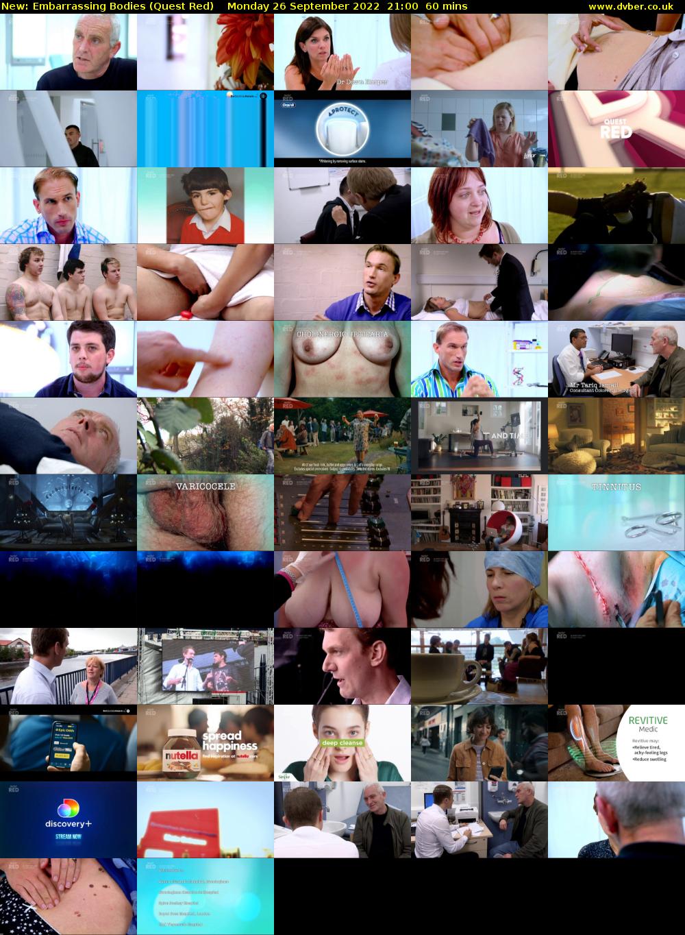 Embarrassing Bodies (Quest Red) Monday 26 September 2022 21:00 - 22:00