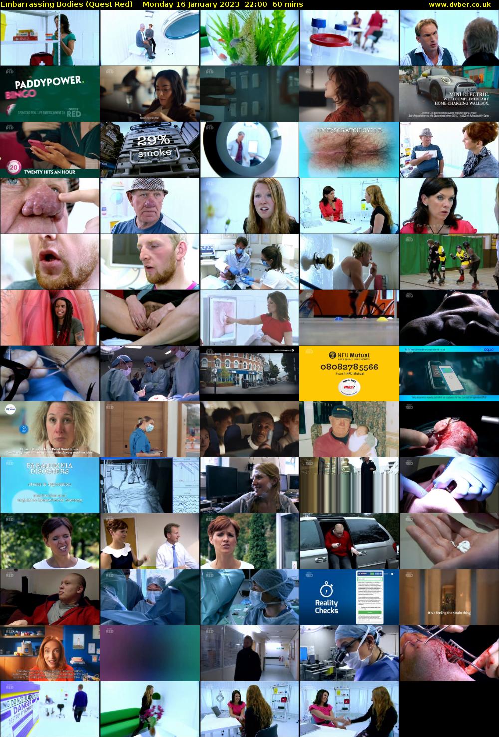 Embarrassing Bodies (Quest Red) Monday 16 January 2023 22:00 - 23:00