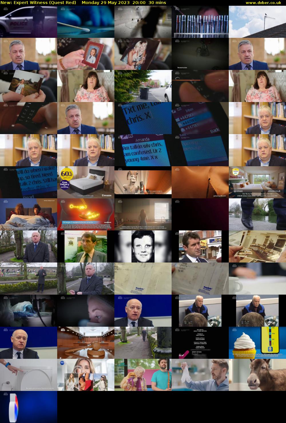 Expert Witness (Quest Red) Monday 29 May 2023 20:00 - 20:30