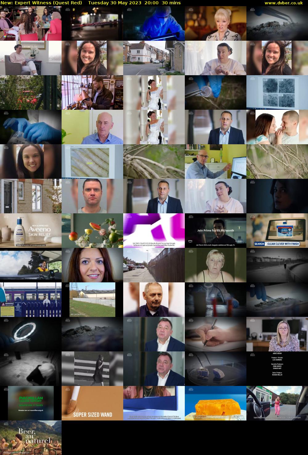 Expert Witness (Quest Red) Tuesday 30 May 2023 20:00 - 20:30