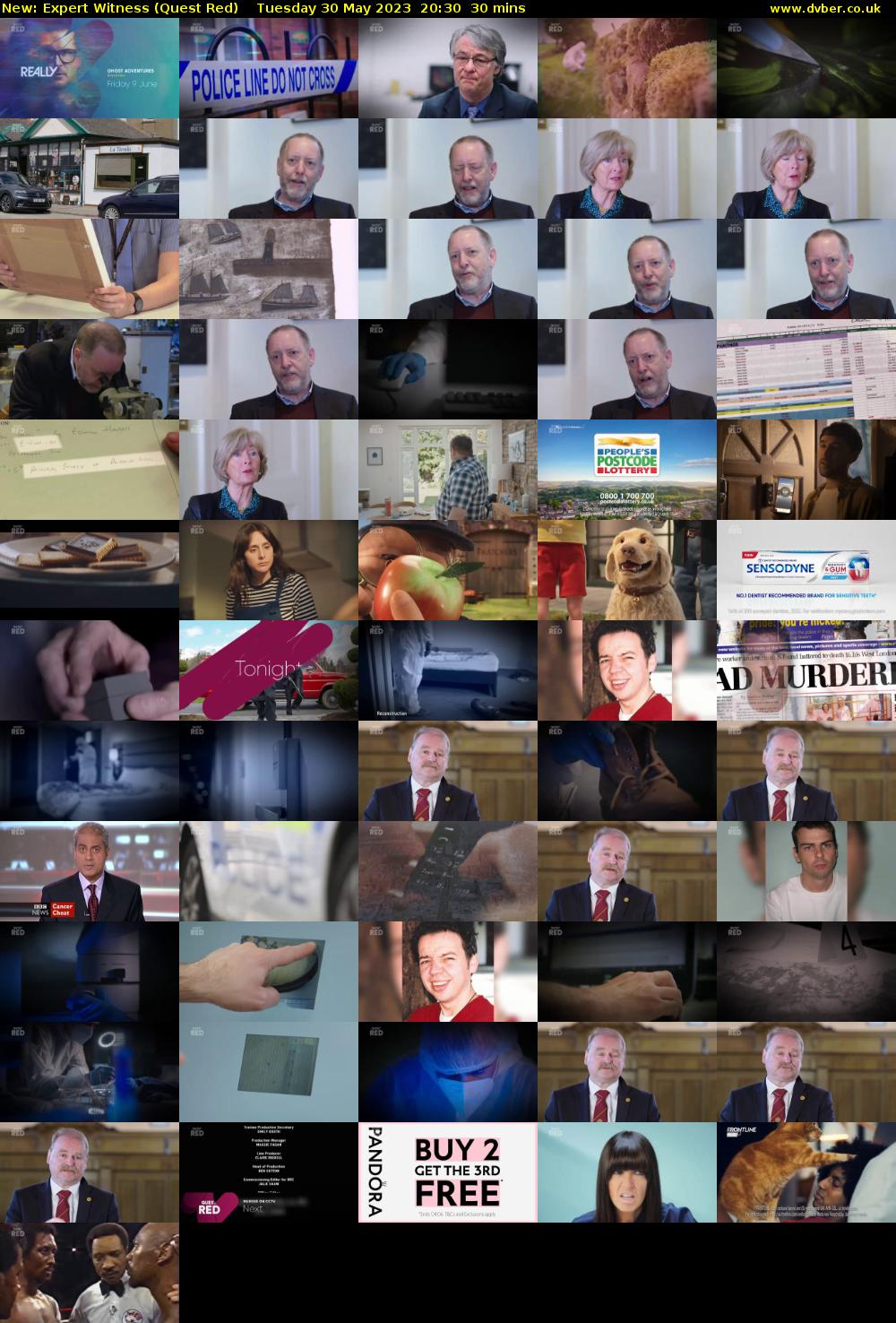 Expert Witness (Quest Red) Tuesday 30 May 2023 20:30 - 21:00