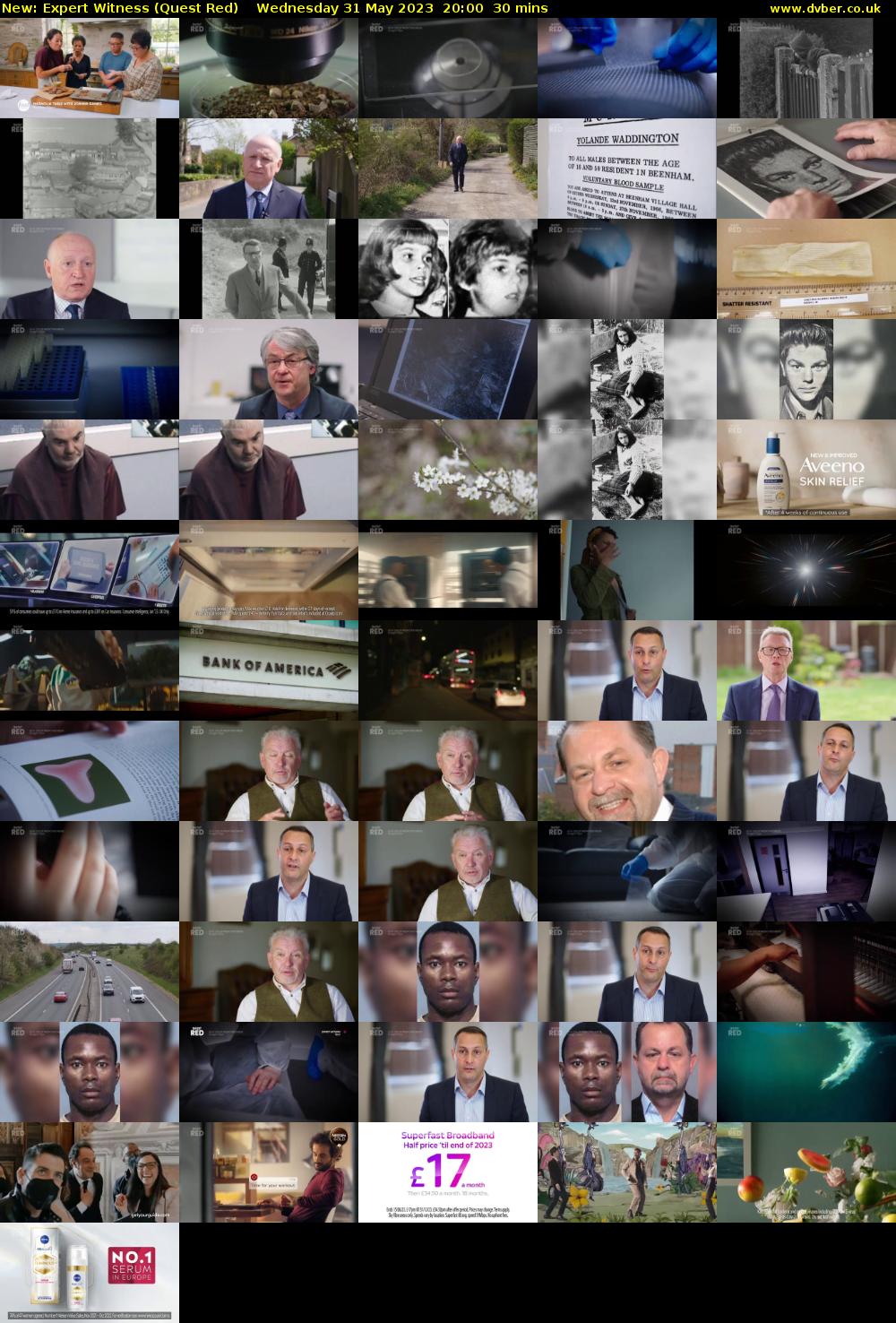 Expert Witness (Quest Red) Wednesday 31 May 2023 20:00 - 20:30