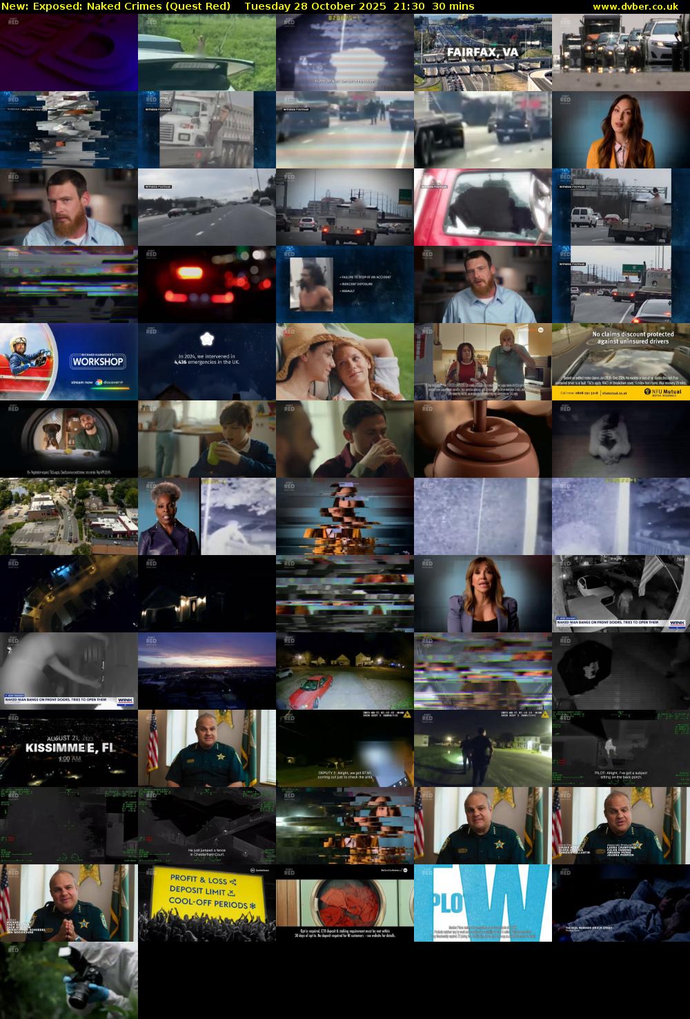 Exposed: Naked Crimes (Quest Red) Tuesday 28 October 2025 21:30 - 22:00