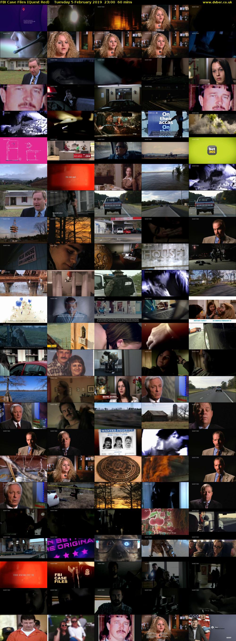 FBI Case Files (Quest Red) Tuesday 5 February 2019 23:00 - 00:00