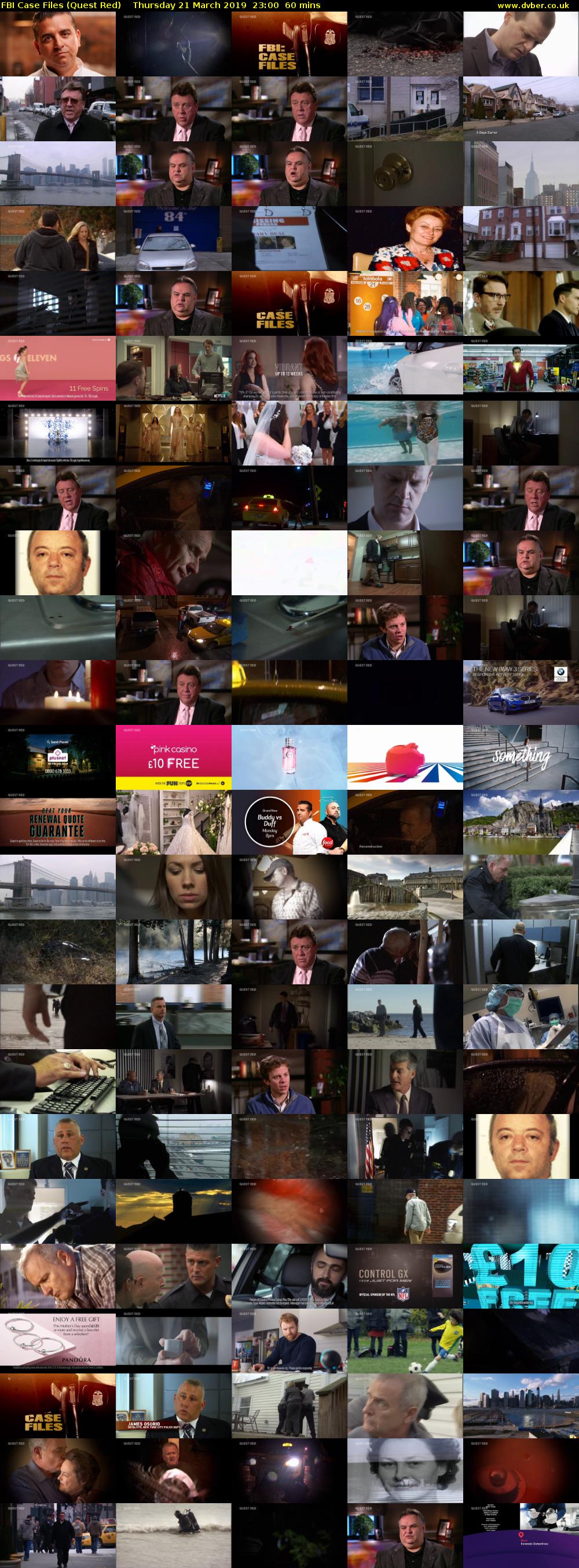 FBI Case Files (Quest Red) Thursday 21 March 2019 23:00 - 00:00