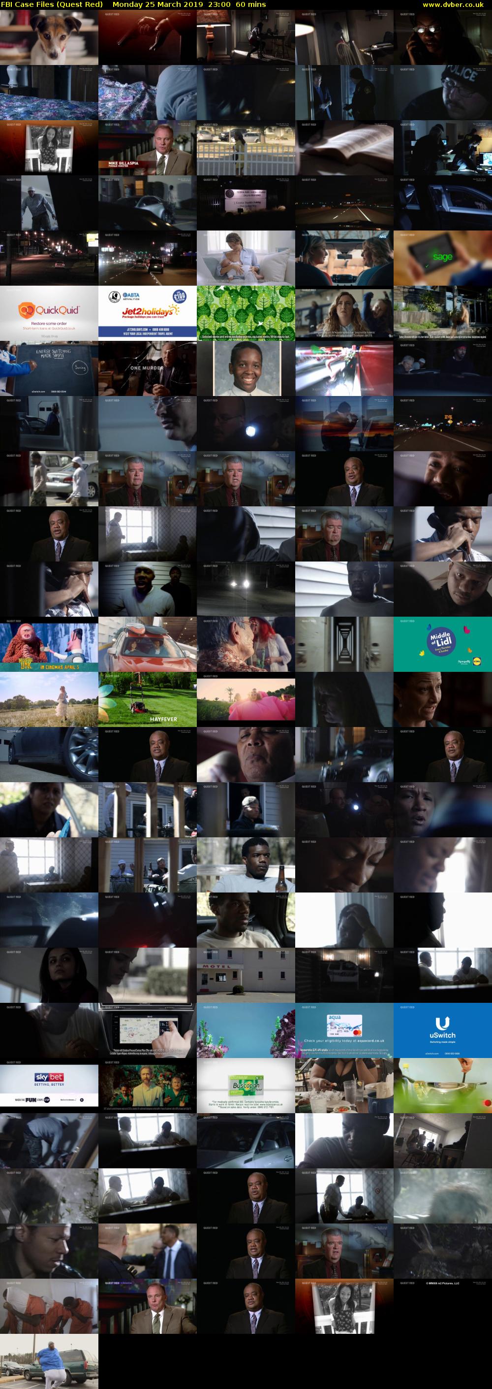 FBI Case Files (Quest Red) Monday 25 March 2019 23:00 - 00:00