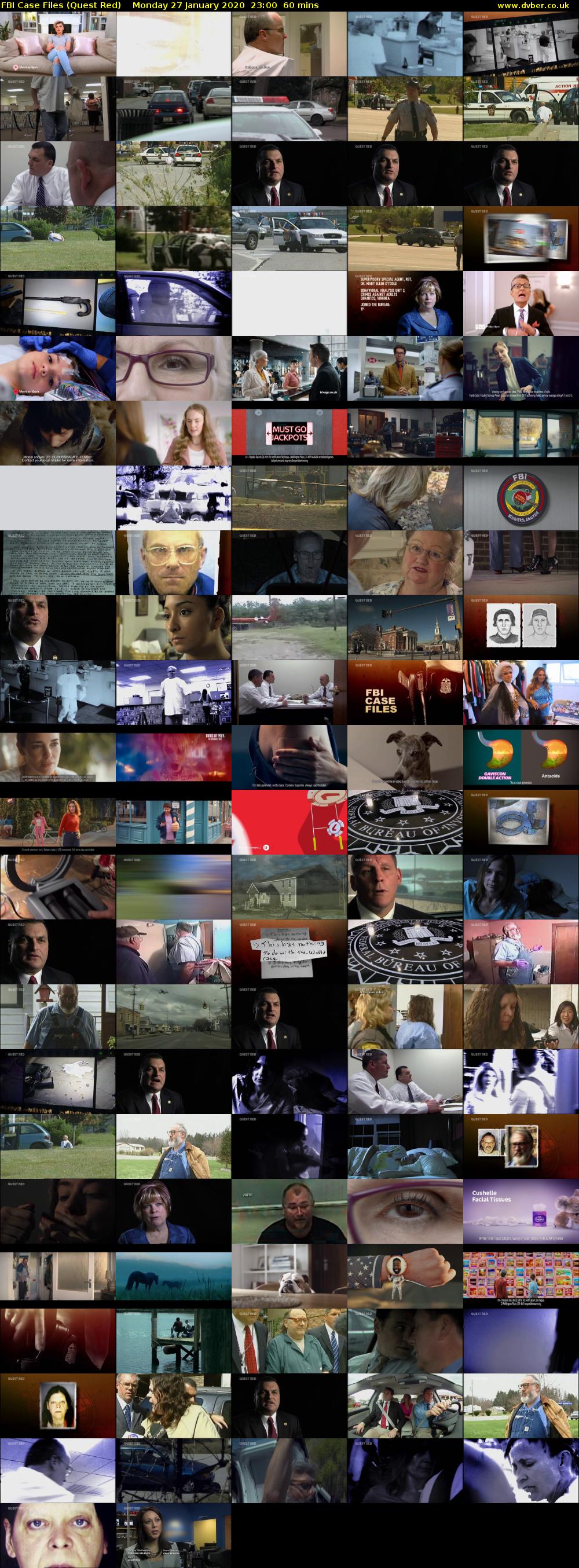 FBI Case Files (Quest Red) Monday 27 January 2020 23:00 - 00:00