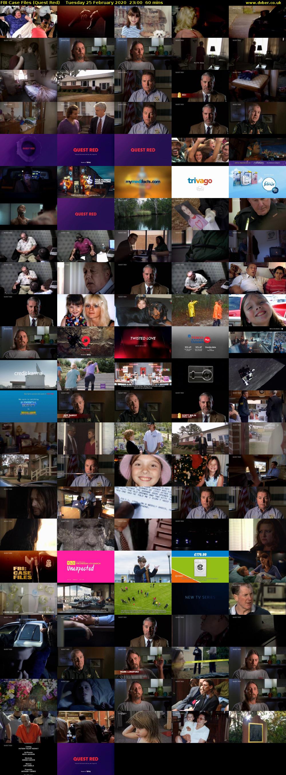 FBI Case Files (Quest Red) Tuesday 25 February 2020 23:00 - 00:00