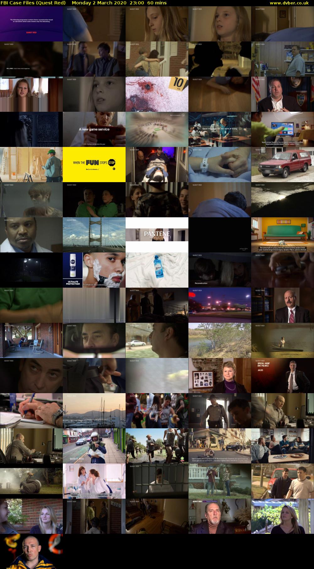FBI Case Files (Quest Red) Monday 2 March 2020 23:00 - 00:00