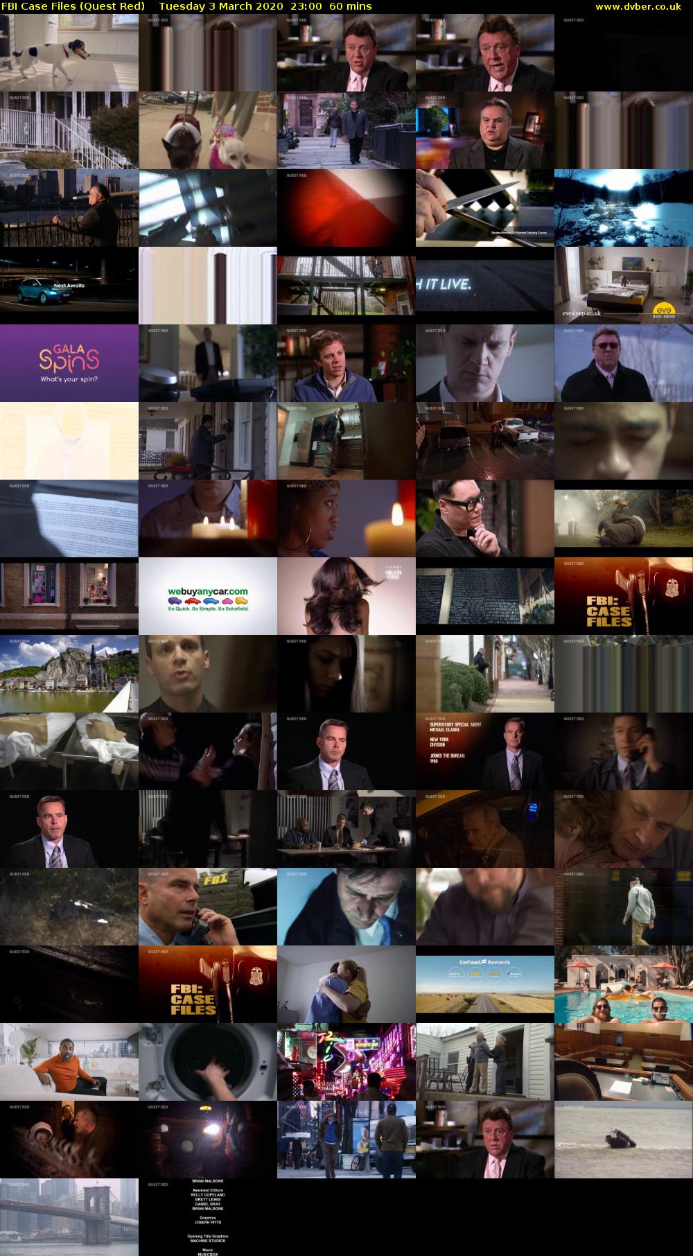 FBI Case Files (Quest Red) Tuesday 3 March 2020 23:00 - 00:00
