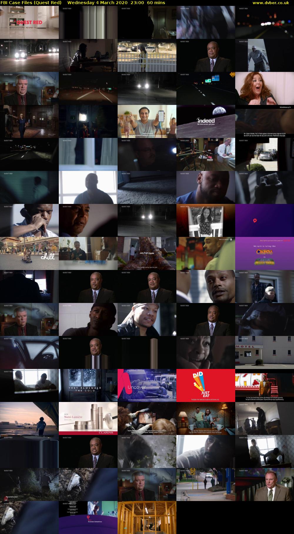 FBI Case Files (Quest Red) Wednesday 4 March 2020 23:00 - 00:00