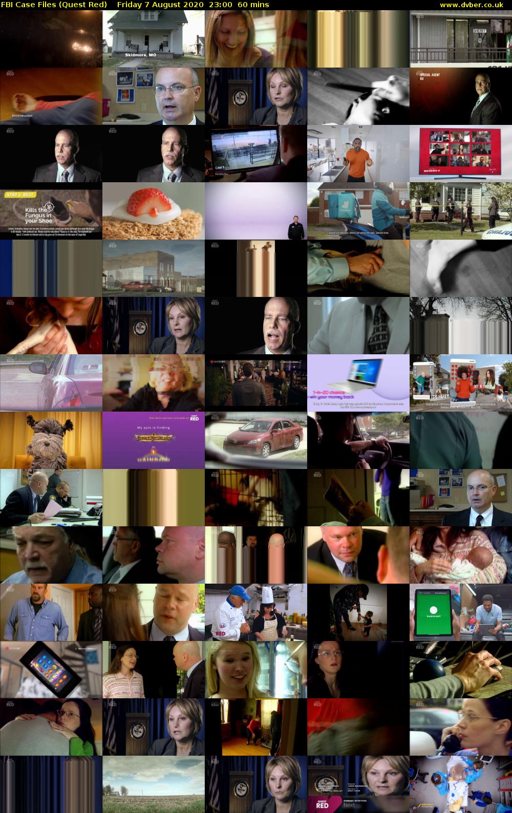 FBI Case Files (Quest Red) Friday 7 August 2020 23:00 - 00:00