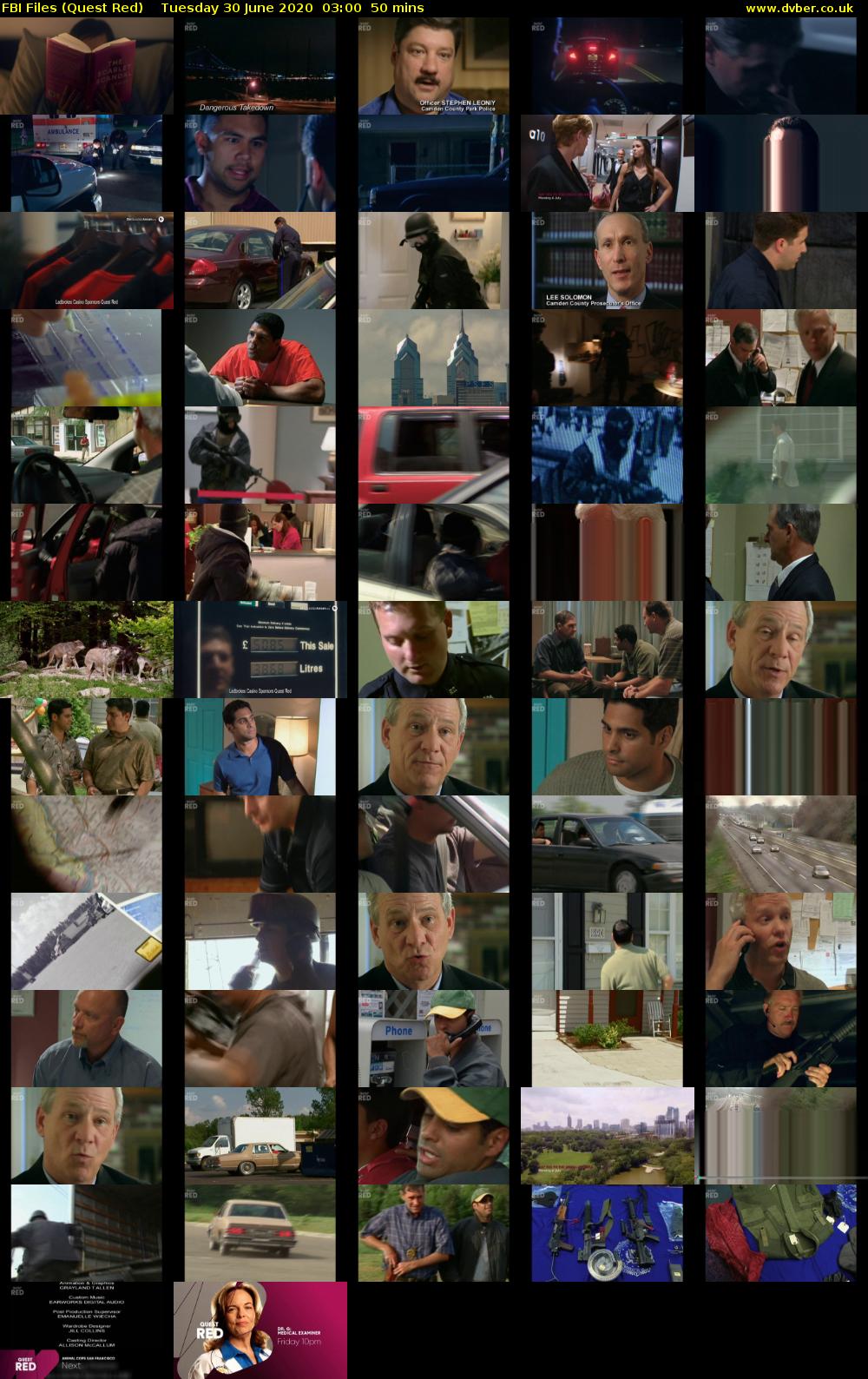 FBI Files (Quest Red) Tuesday 30 June 2020 03:00 - 03:50