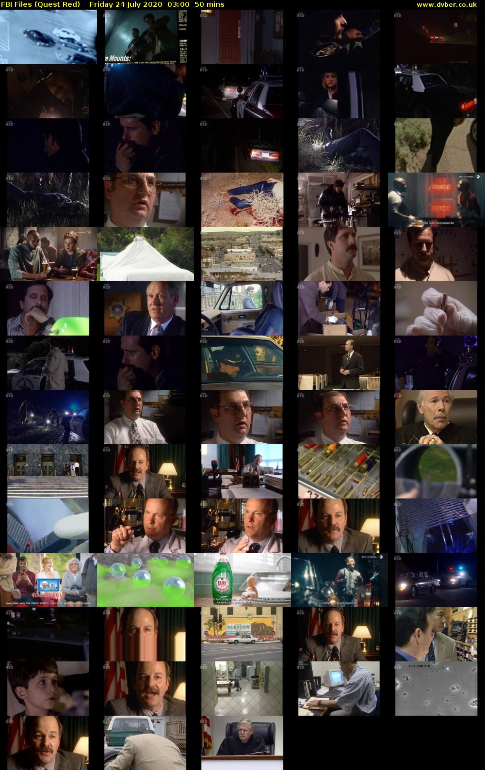FBI Files (Quest Red) Friday 24 July 2020 03:00 - 03:50