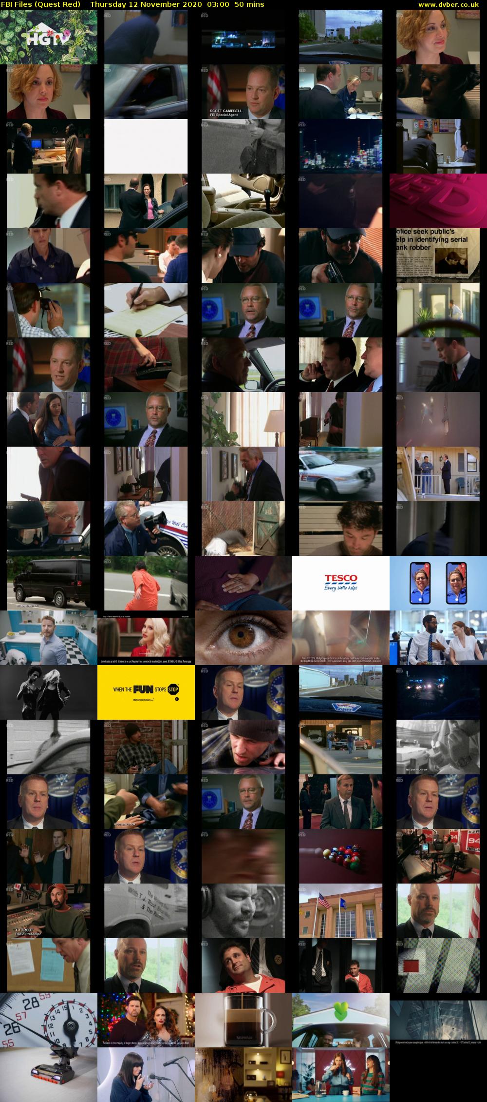 FBI Files (Quest Red) Thursday 12 November 2020 03:00 - 03:50
