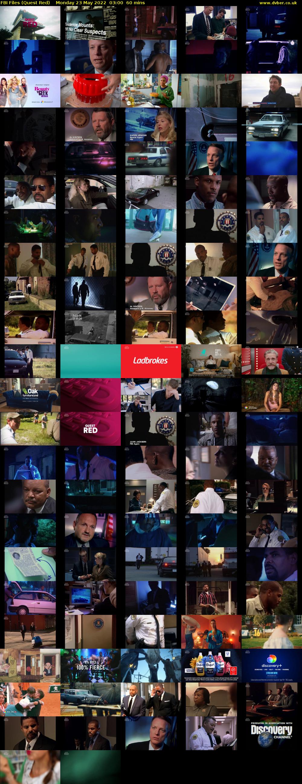 FBI Files (Quest Red) Monday 23 May 2022 03:00 - 04:00