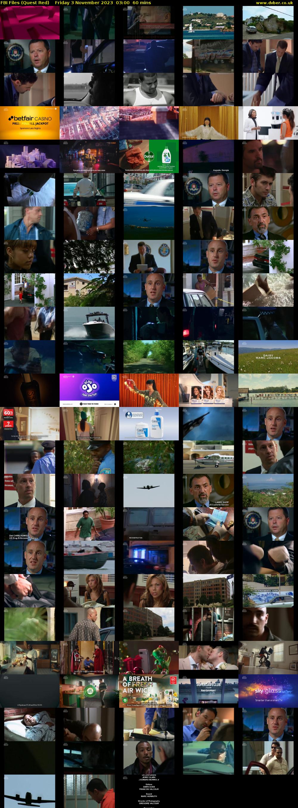 FBI Files (Quest Red) Friday 3 November 2023 03:00 - 04:00