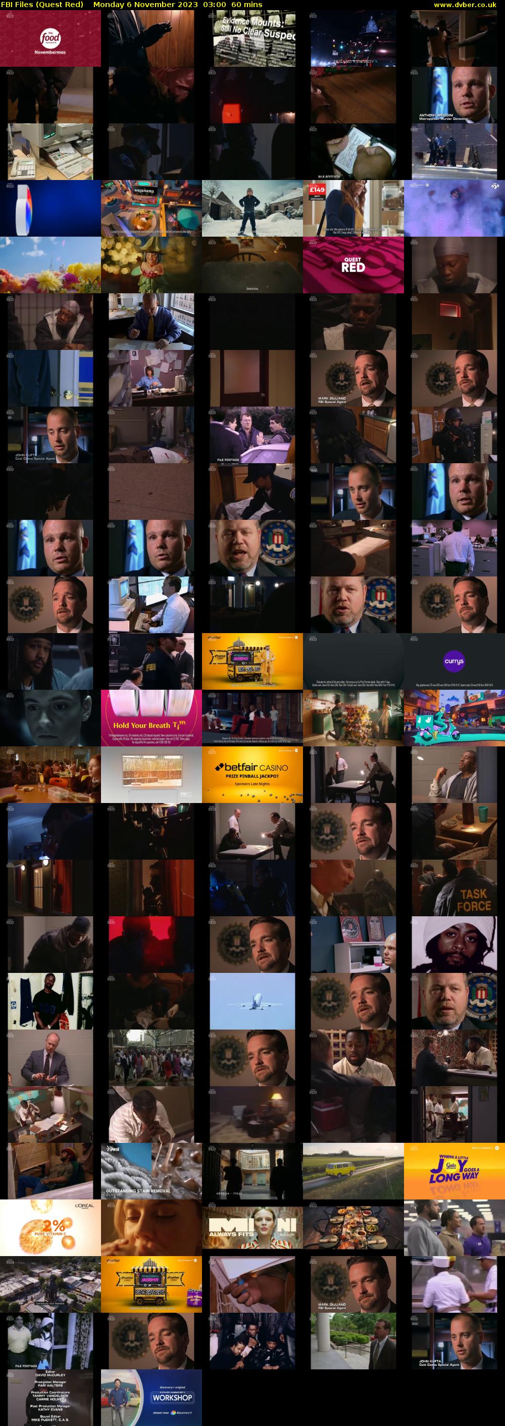 FBI Files (Quest Red) Monday 6 November 2023 03:00 - 04:00