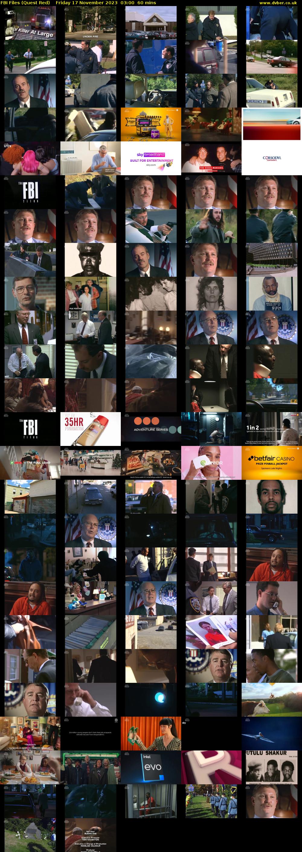 FBI Files (Quest Red) Friday 17 November 2023 03:00 - 04:00
