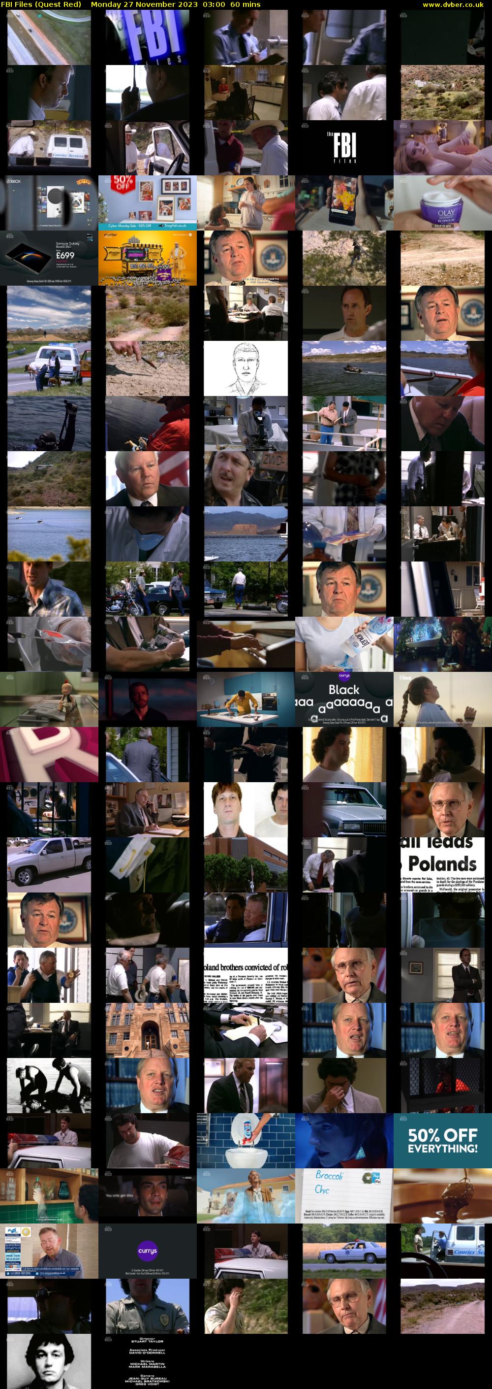 FBI Files (Quest Red) Monday 27 November 2023 03:00 - 04:00