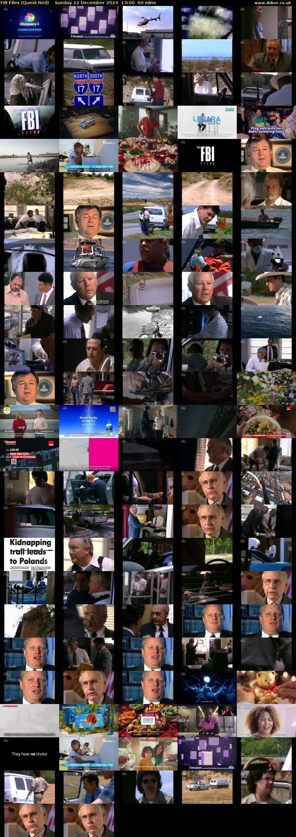 FBI Files (Quest Red) Sunday 22 December 2024 13:00 - 14:00