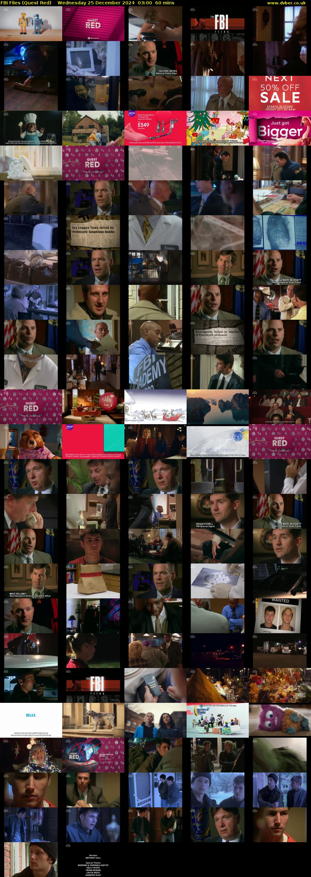 FBI Files (Quest Red) Wednesday 25 December 2024 03:00 - 04:00