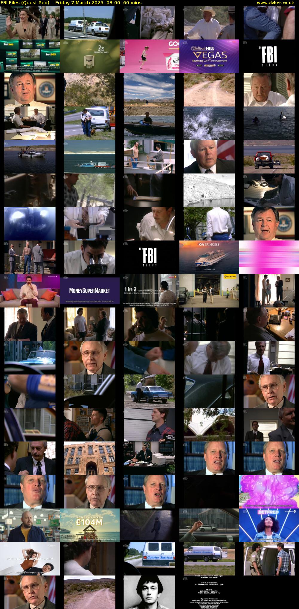 FBI Files (Quest Red) Friday 7 March 2025 03:00 - 04:00