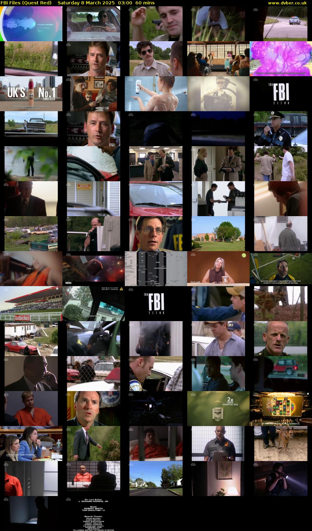 FBI Files (Quest Red) Saturday 8 March 2025 03:00 - 04:00