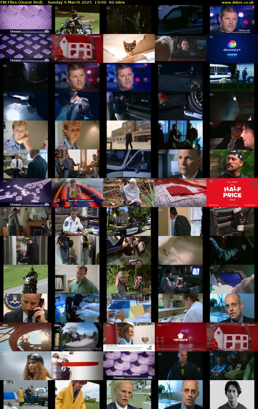 FBI Files (Quest Red) Sunday 9 March 2025 13:00 - 14:00