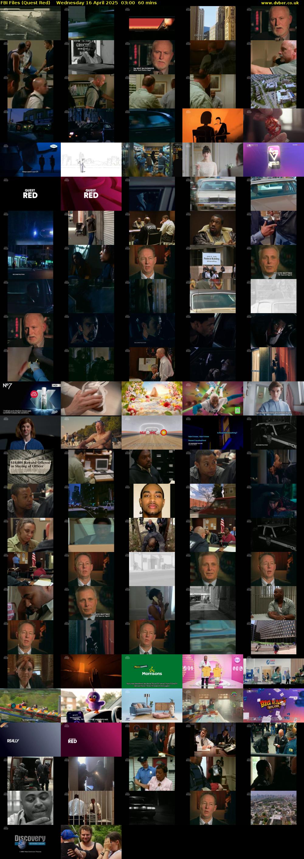 FBI Files (Quest Red) Wednesday 16 April 2025 03:00 - 04:00