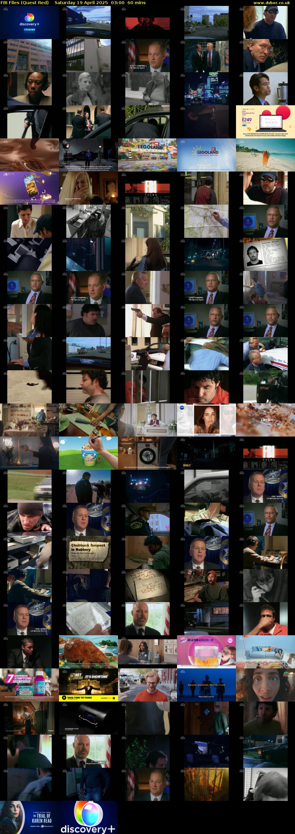 FBI Files (Quest Red) Saturday 19 April 2025 03:00 - 04:00