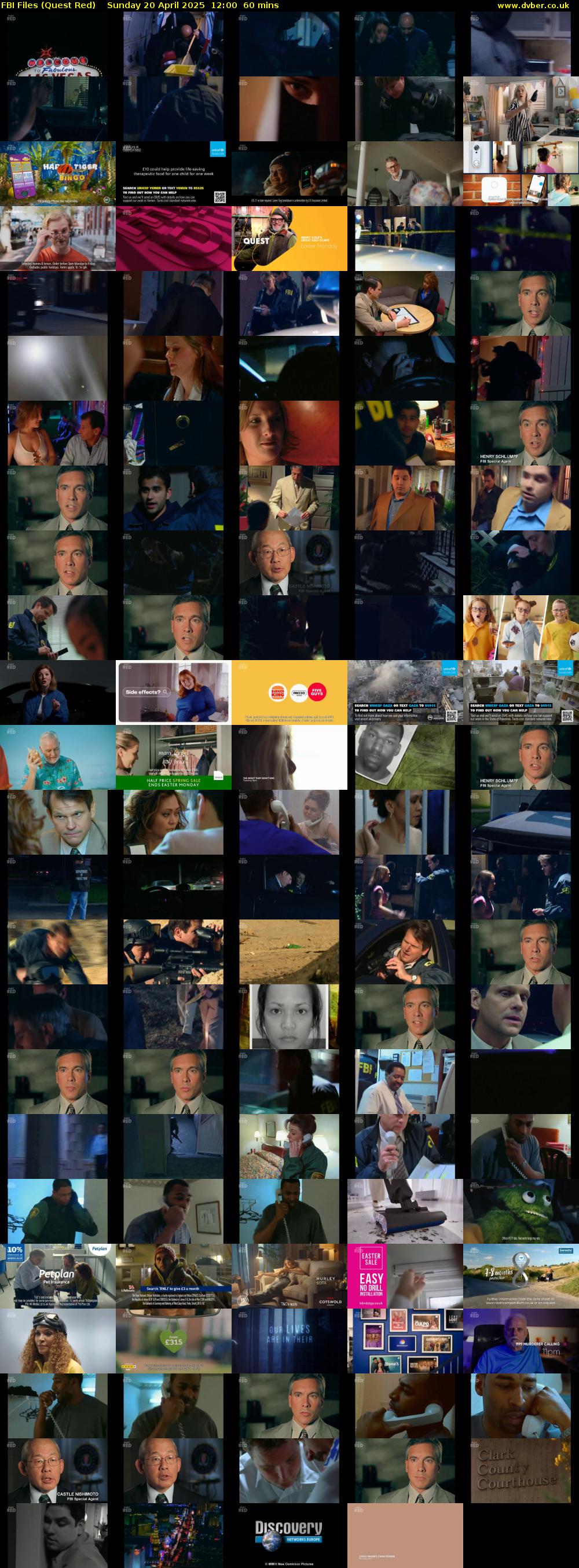 FBI Files (Quest Red) Sunday 20 April 2025 12:00 - 13:00