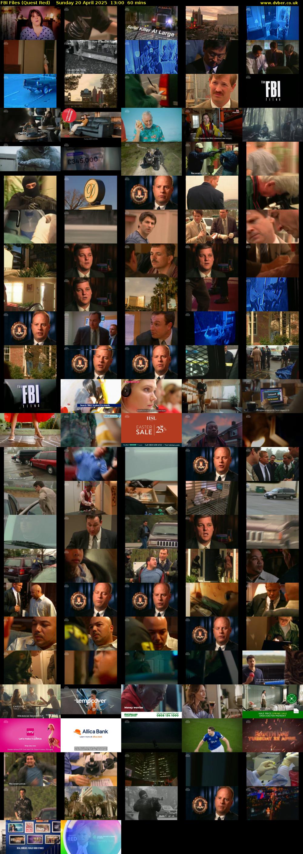 FBI Files (Quest Red) Sunday 20 April 2025 13:00 - 14:00