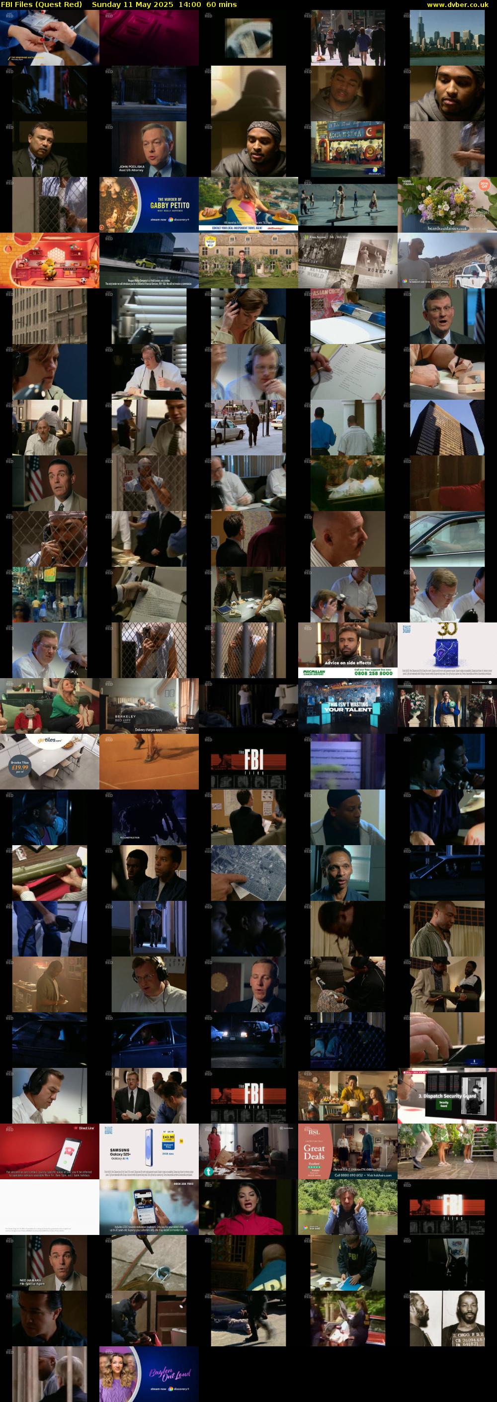 FBI Files (Quest Red) Sunday 11 May 2025 14:00 - 15:00