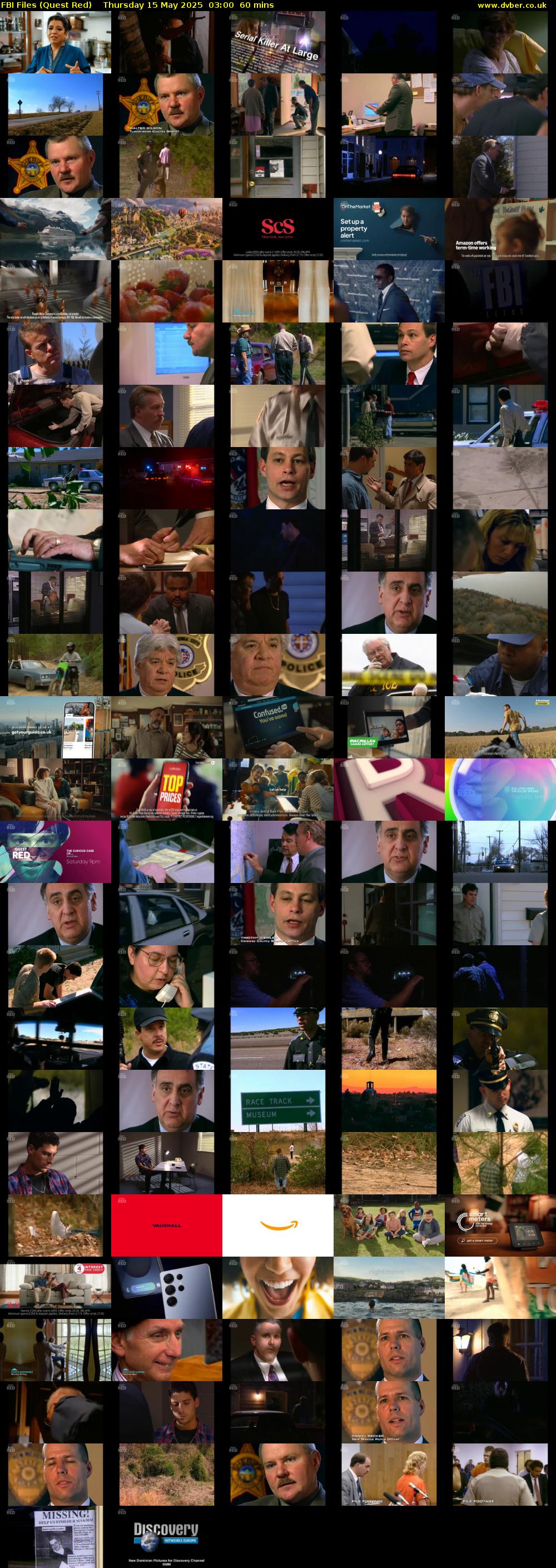 FBI Files (Quest Red) Thursday 15 May 2025 03:00 - 04:00