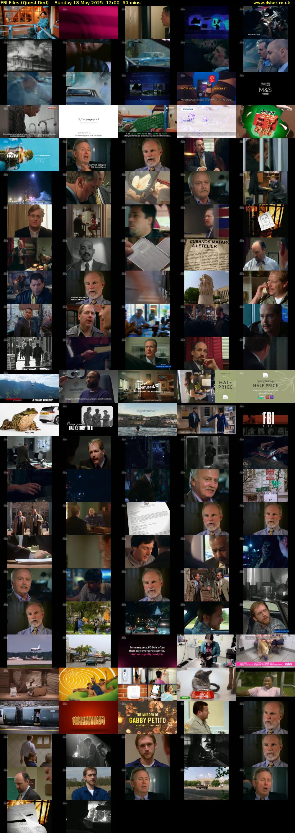 FBI Files (Quest Red) Sunday 18 May 2025 12:00 - 13:00