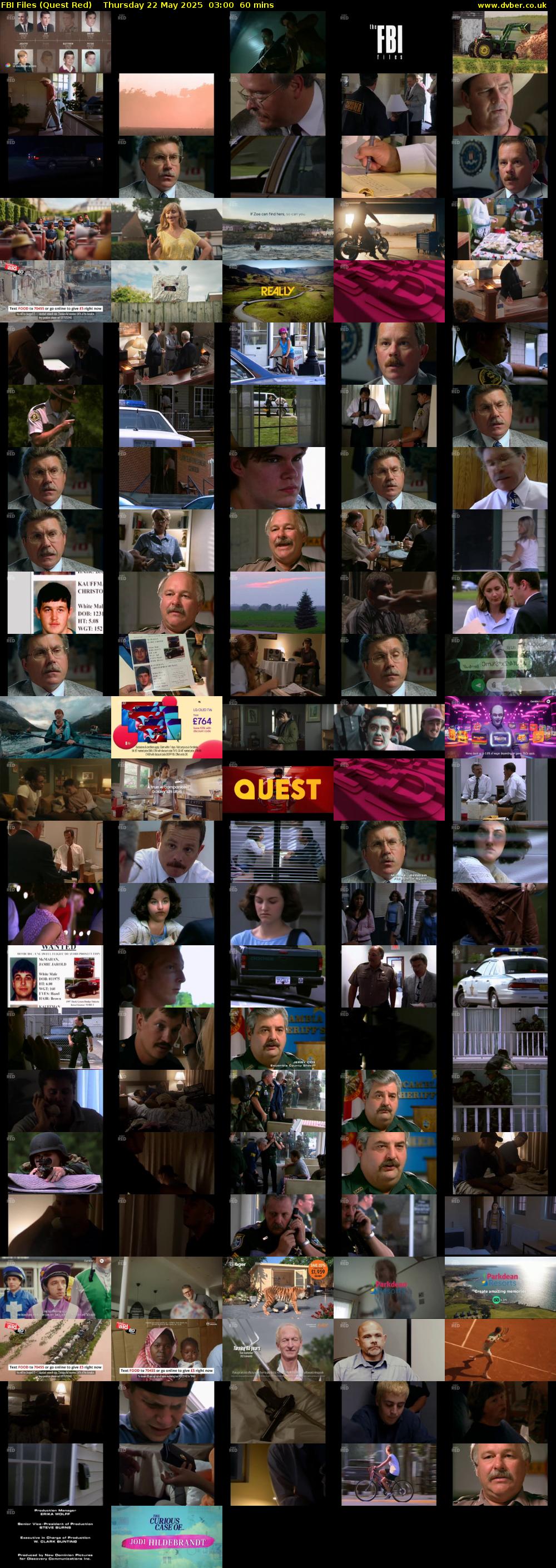 FBI Files (Quest Red) Thursday 22 May 2025 03:00 - 04:00