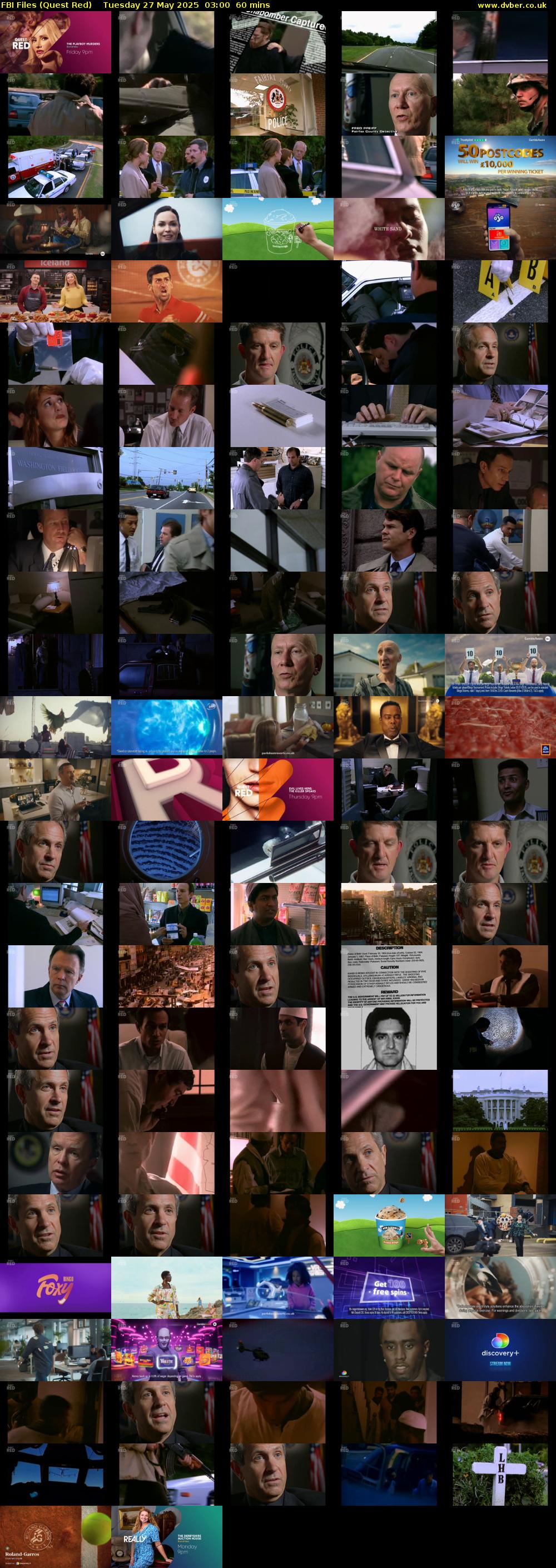 FBI Files (Quest Red) Tuesday 27 May 2025 03:00 - 04:00