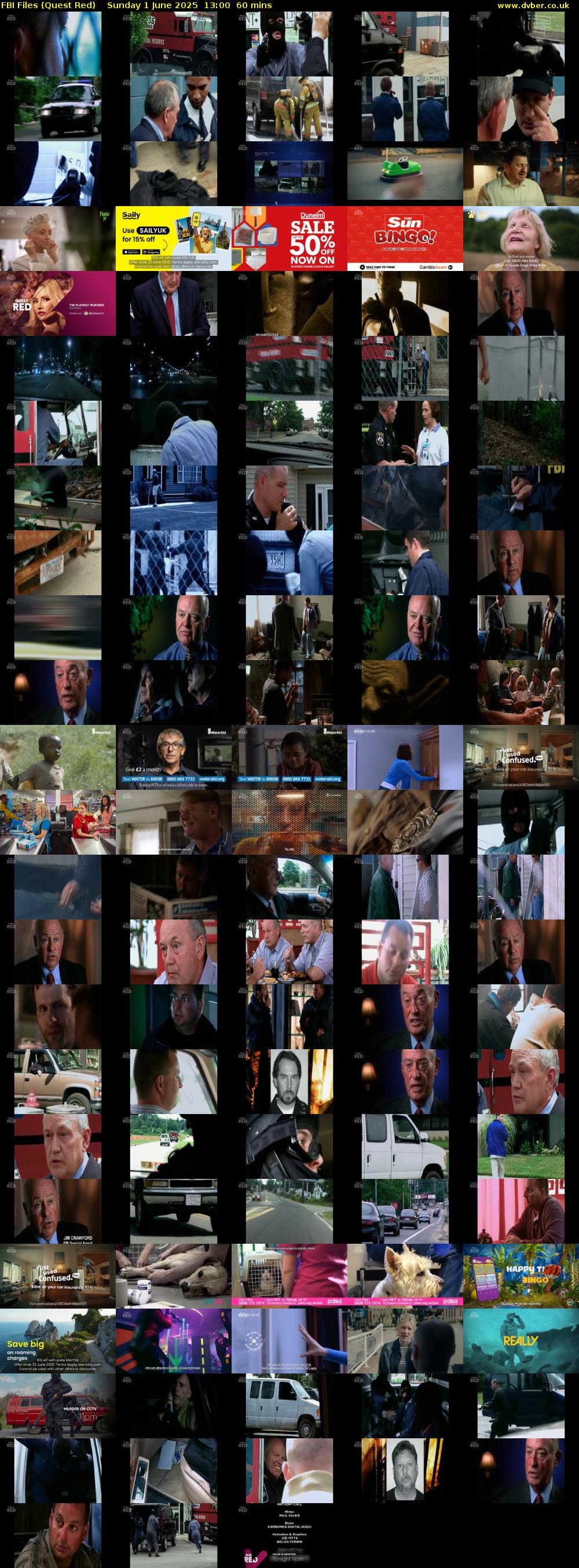 FBI Files (Quest Red) Sunday 1 June 2025 13:00 - 14:00