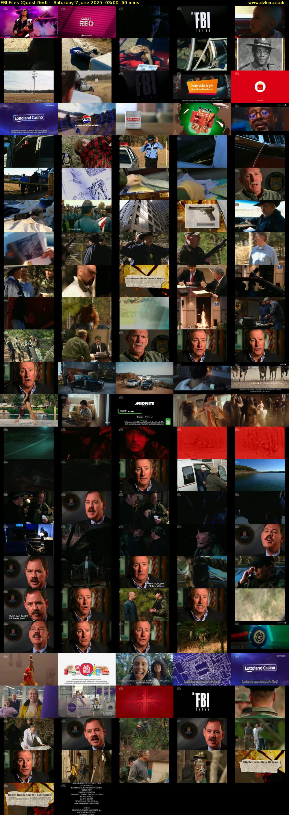 FBI Files (Quest Red) Saturday 7 June 2025 03:00 - 04:00
