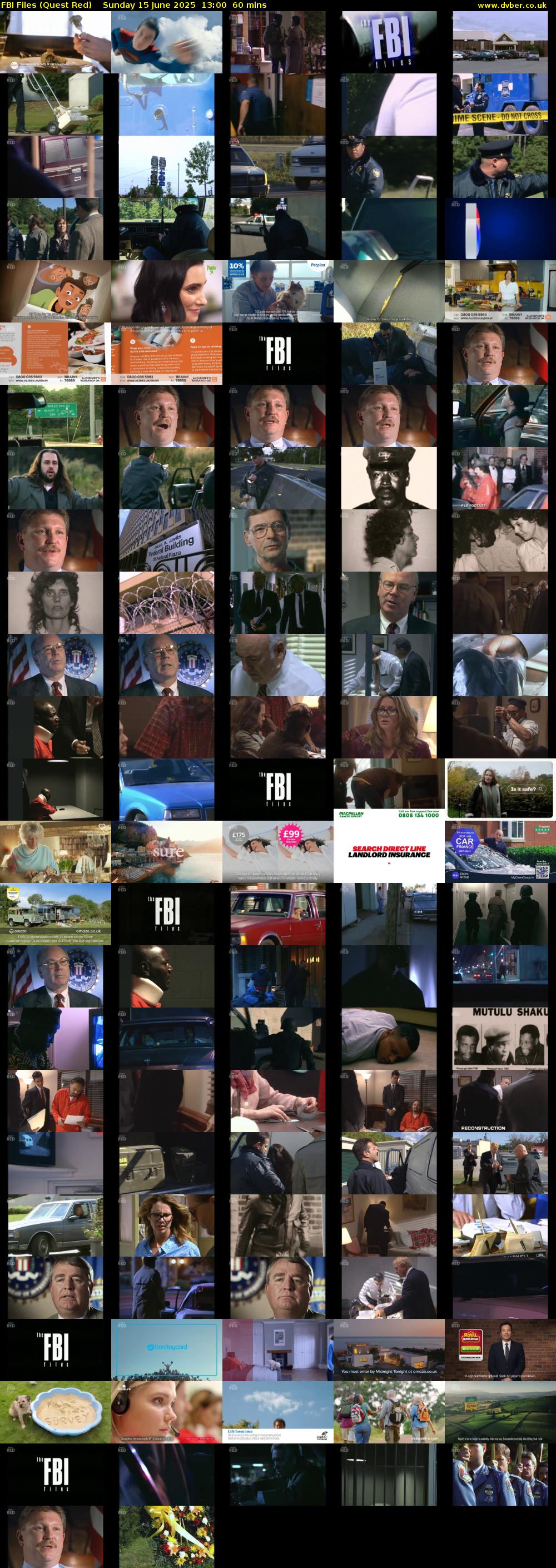 FBI Files (Quest Red) Sunday 15 June 2025 13:00 - 14:00