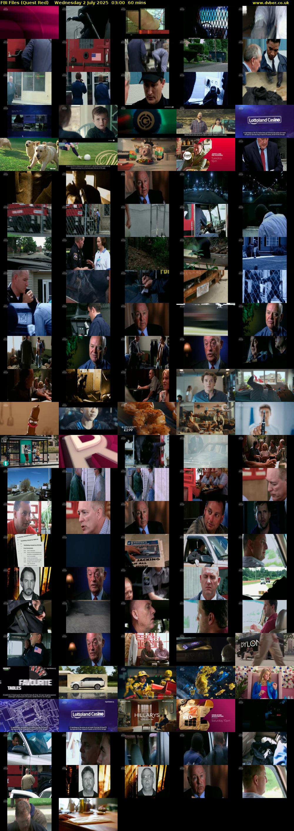 FBI Files (Quest Red) Wednesday 2 July 2025 03:00 - 04:00
