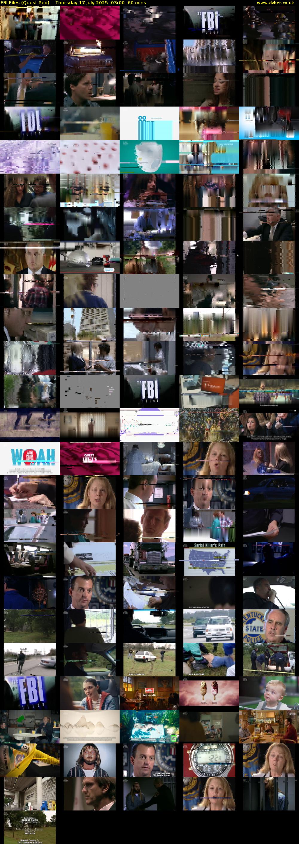 FBI Files (Quest Red) Thursday 17 July 2025 03:00 - 04:00