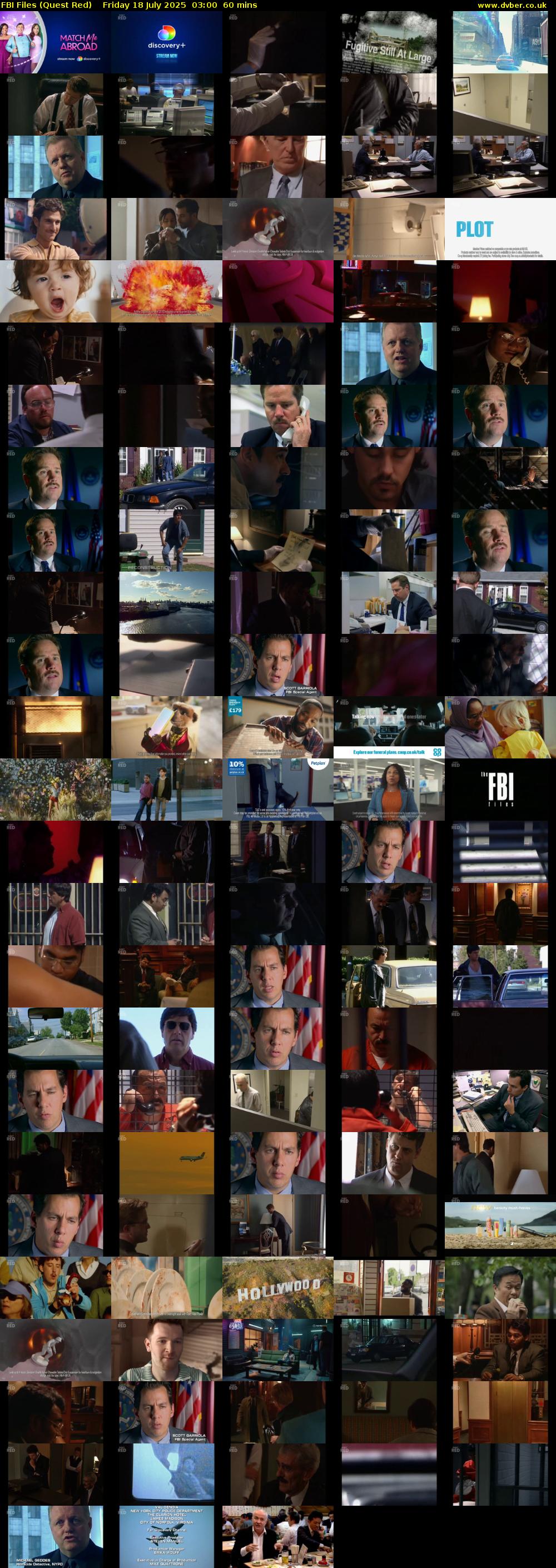 FBI Files (Quest Red) Friday 18 July 2025 03:00 - 04:00