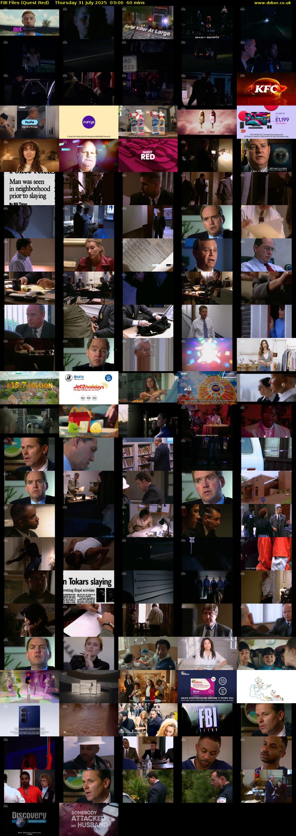 FBI Files (Quest Red) Thursday 31 July 2025 03:00 - 04:00