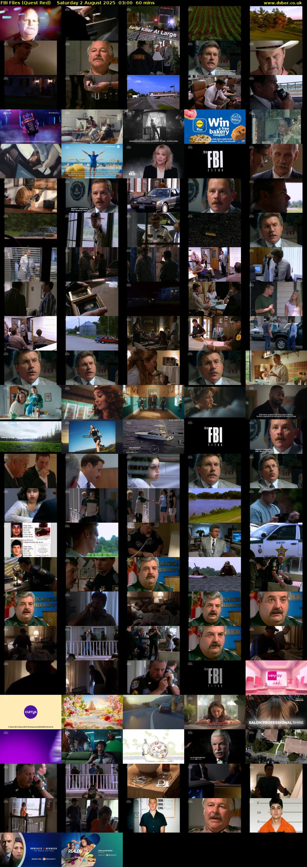 FBI Files (Quest Red) Saturday 2 August 2025 03:00 - 04:00
