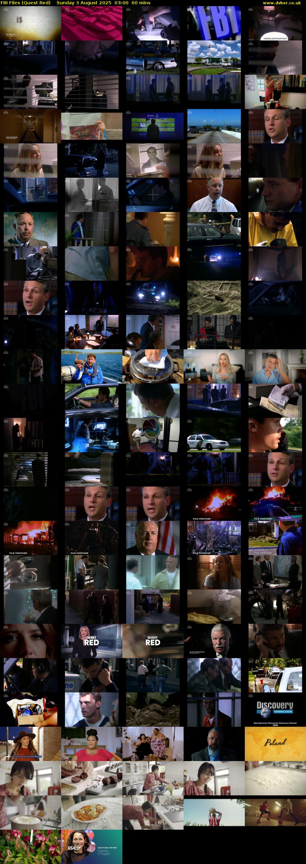 FBI Files (Quest Red) Sunday 3 August 2025 03:00 - 04:00