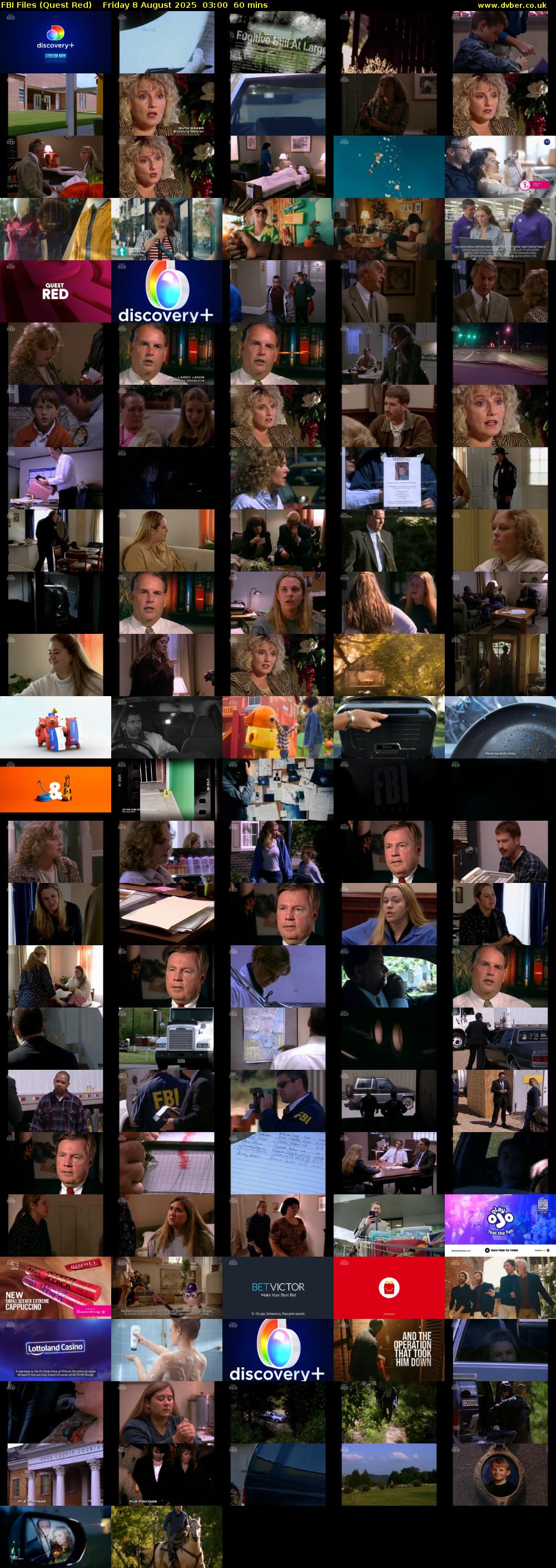 FBI Files (Quest Red) Friday 8 August 2025 03:00 - 04:00