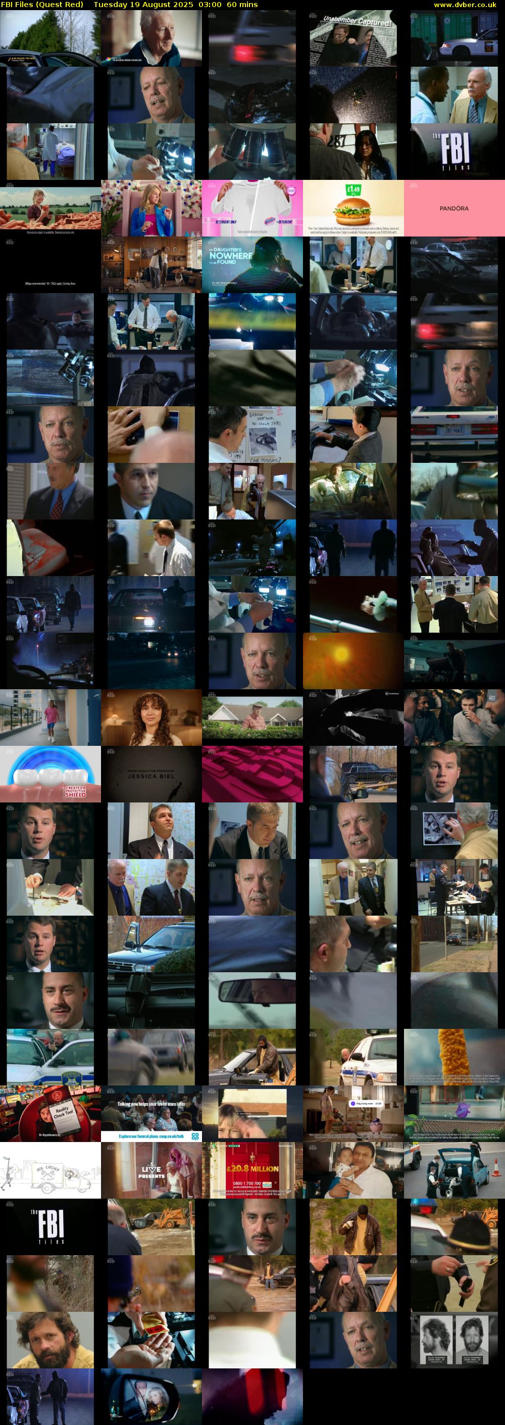 FBI Files (Quest Red) Tuesday 19 August 2025 03:00 - 04:00