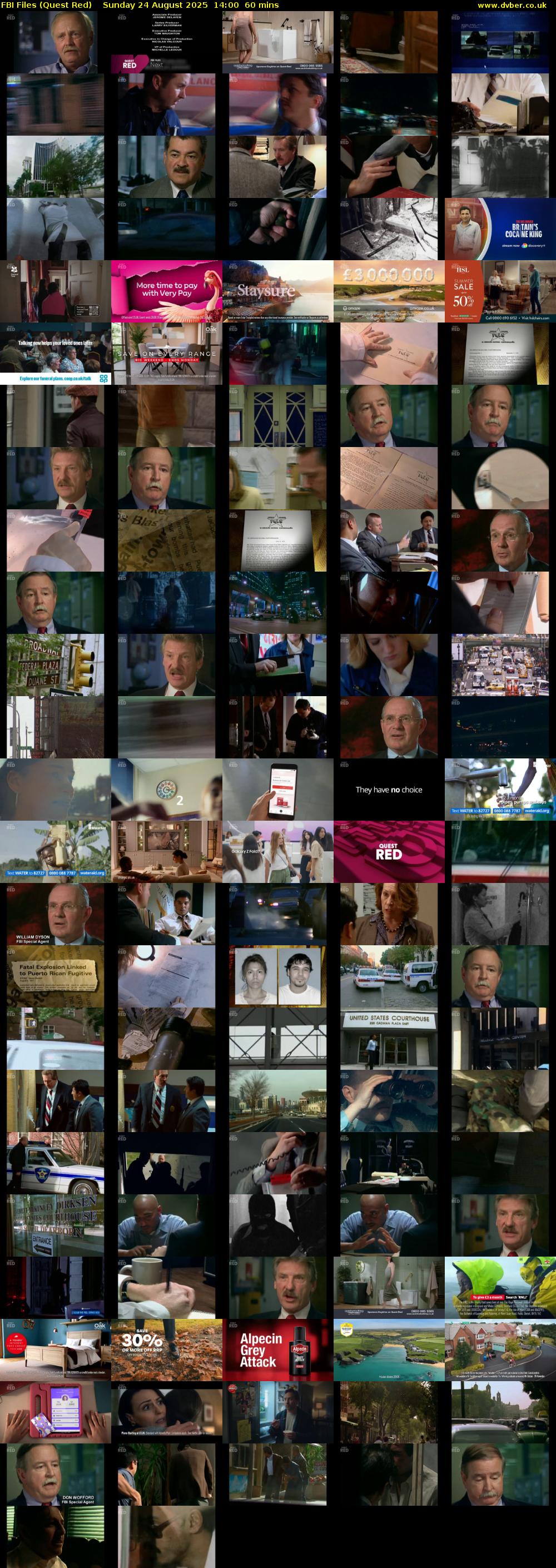FBI Files (Quest Red) Sunday 24 August 2025 14:00 - 15:00